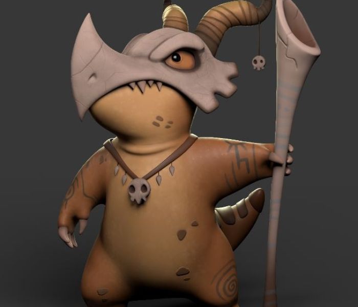 3D Dinosaur character for games and gaming