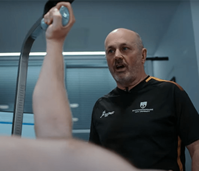 Phil Woodbridge in Human Performance Laboratory