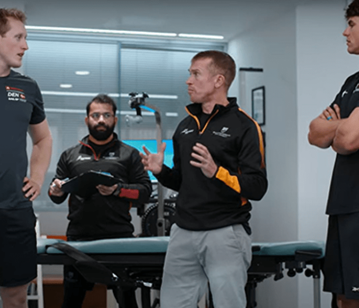 Sail GP athletes visiting Human Performance Laboratory
