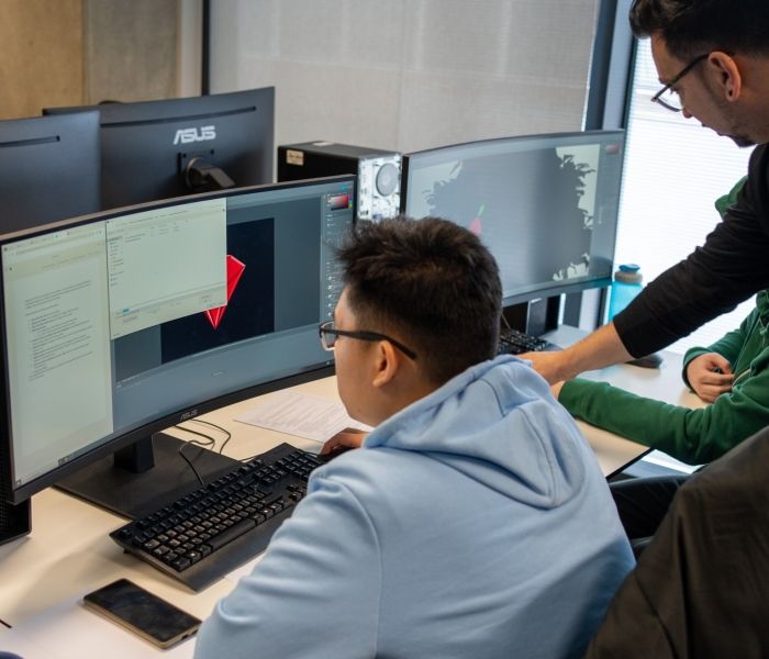 Mario Santos teaching Computer Games Development