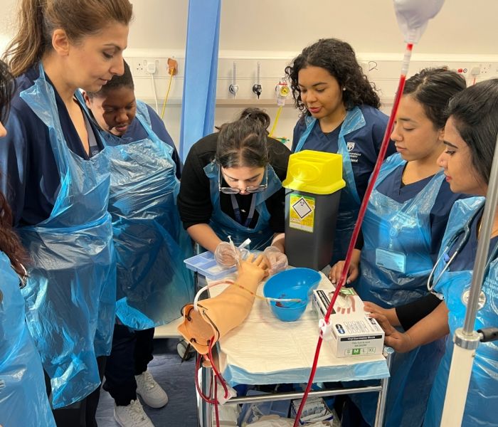 MSc Physician Associate Studies students during practise