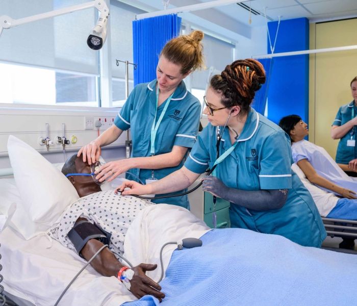 Nursing students at Aylesbury campus
