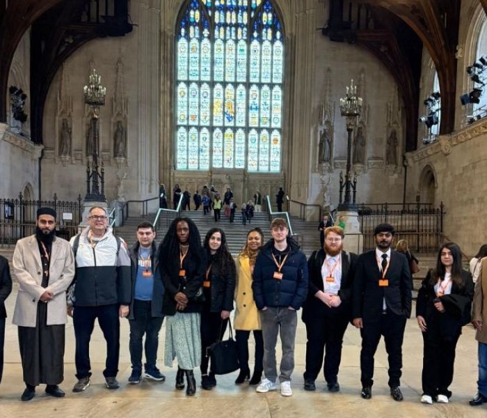 Group of Law students in Parliament