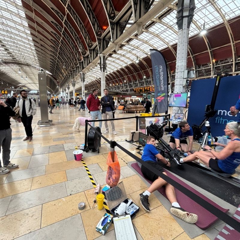 Rowers at Paddington Station