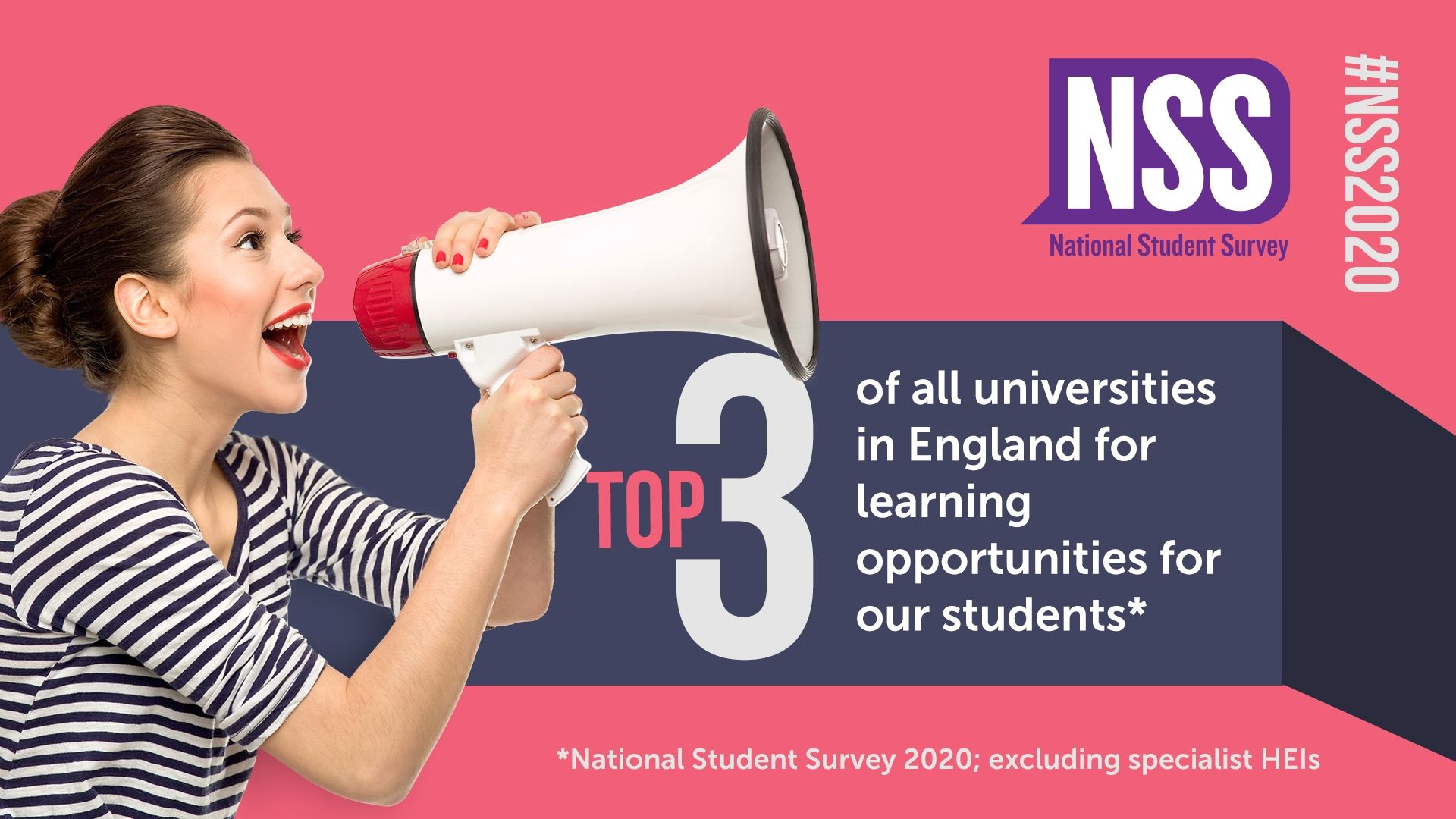 Top 2 of all unis in England for learning opportunities NSS asset