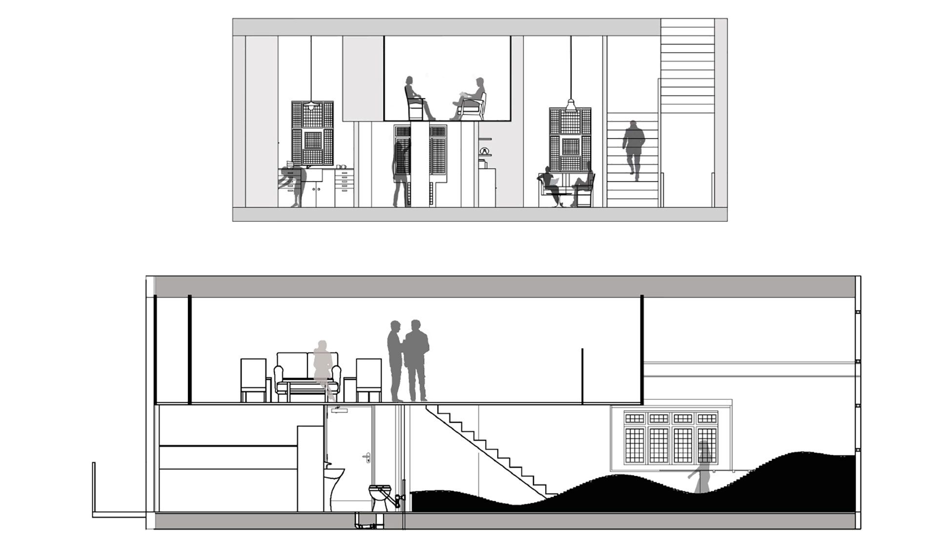 CAD of a interior space