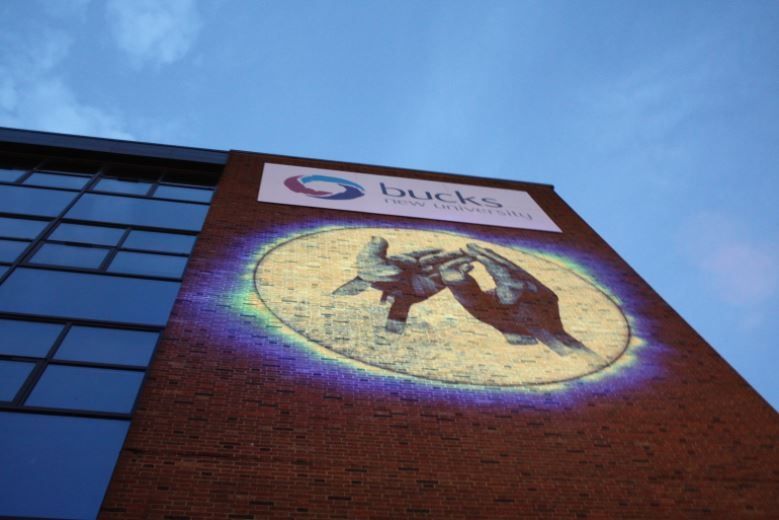 Ian Berry campus wall