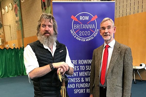 Row Britannia founder Phil Packer and University Pro-Chancellor Dr Michael Hipkins