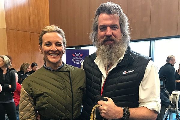 Gabby Logan and Phil Packer