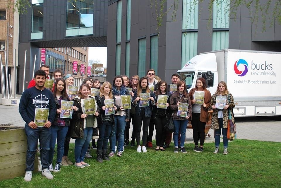 former events students outside gateway building