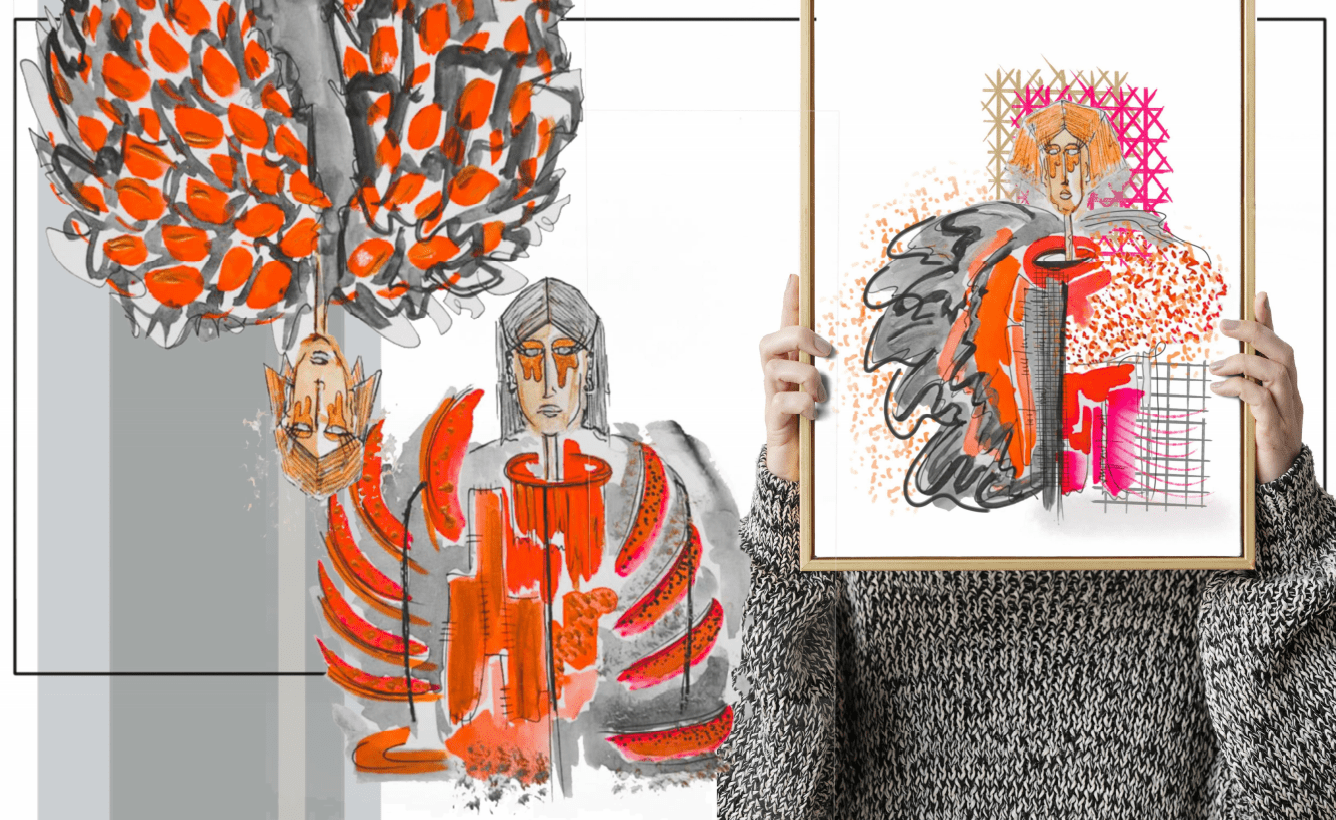 Fashion Design Student illustration design work