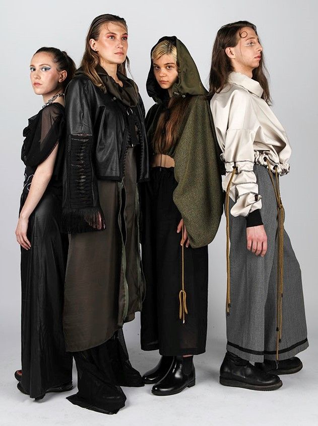 Fashion Design Students in outfits