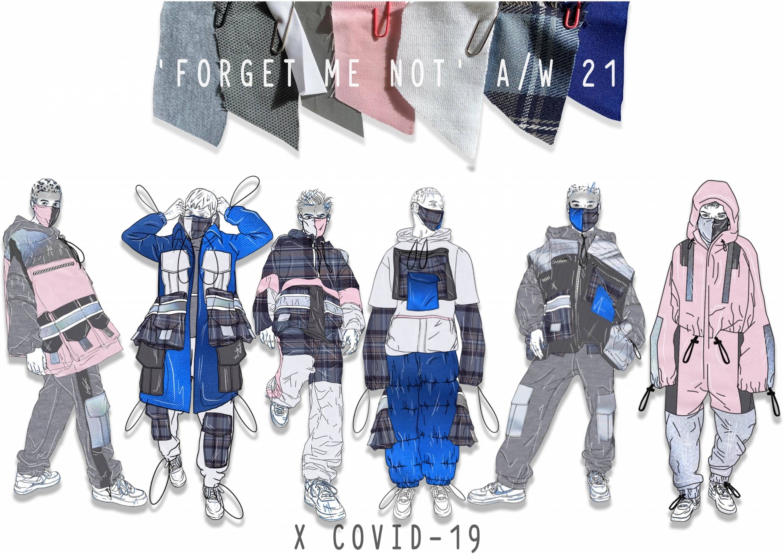 Fashion Design Students work drawings concept art