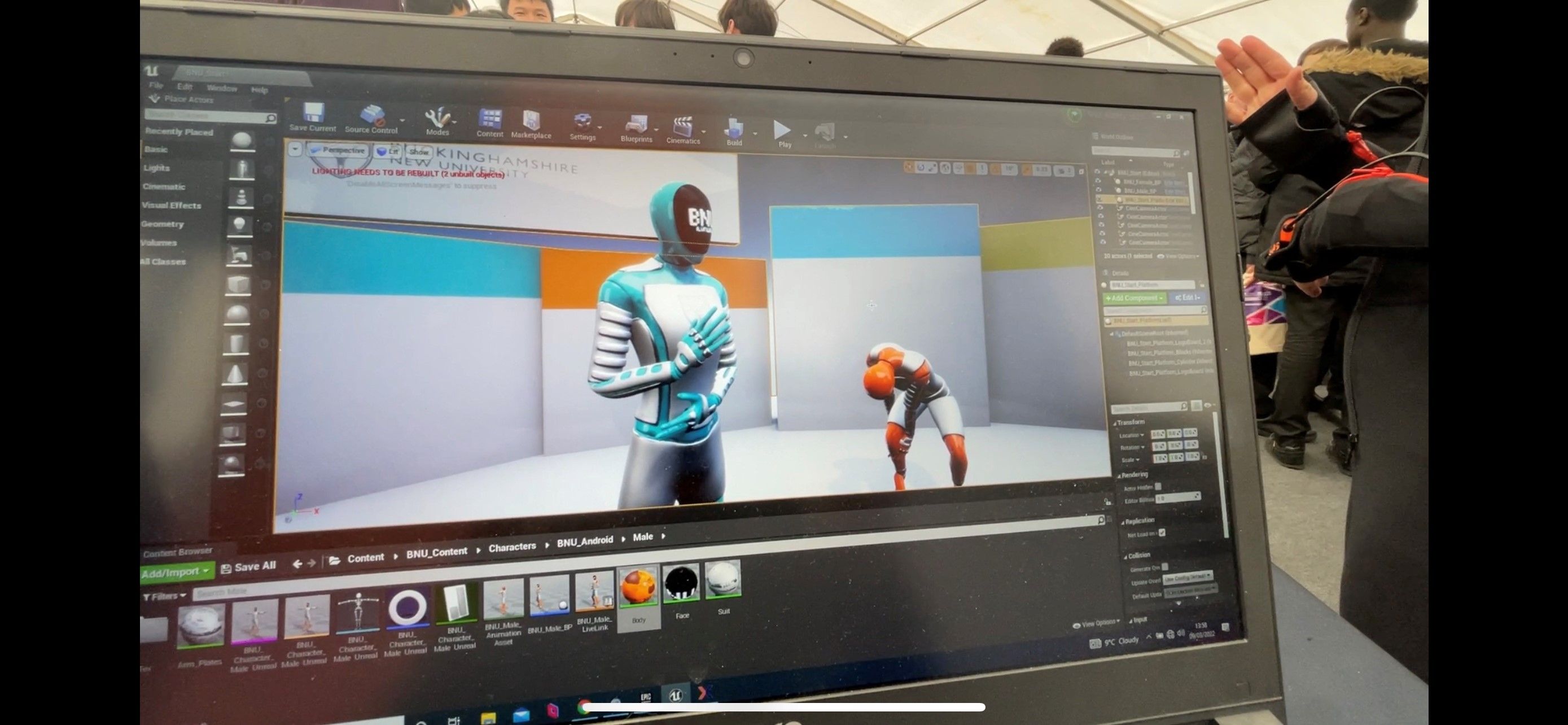 Animation and visual effects demonstration Bucks Skills Show