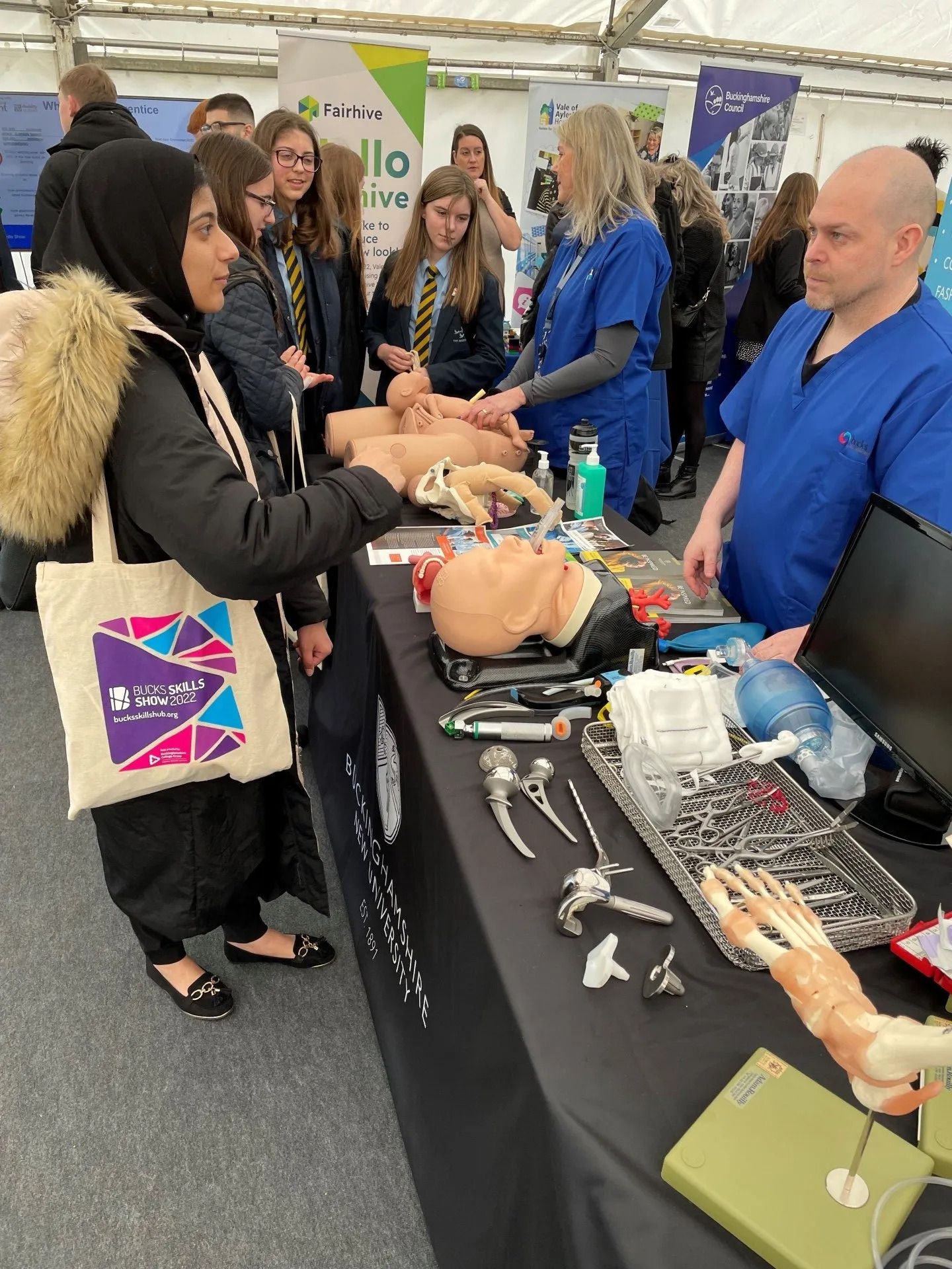 Nursing, Midwifery & Allied Health stand at Bucks Skills Show