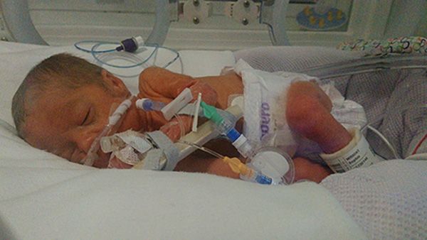 Sophie at one week old