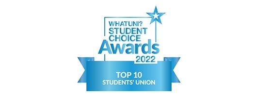 Whatuni Student Choice Awards 22 - Top 10 Students Union award logo