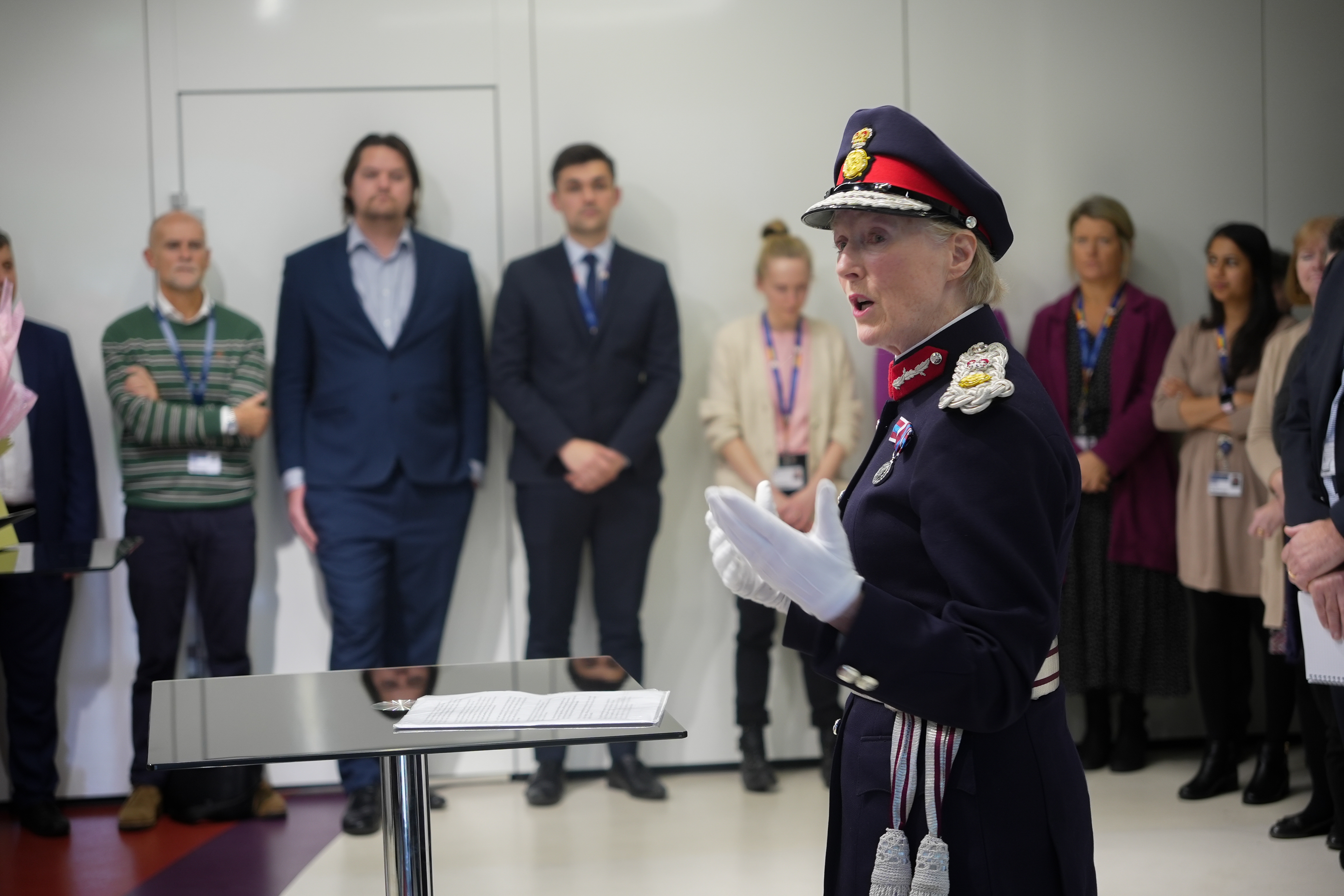 The Countess Howe addresses BNU staff