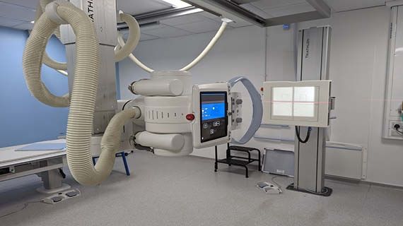 Diagnostic Radiotherapy equipment in a hospital set up