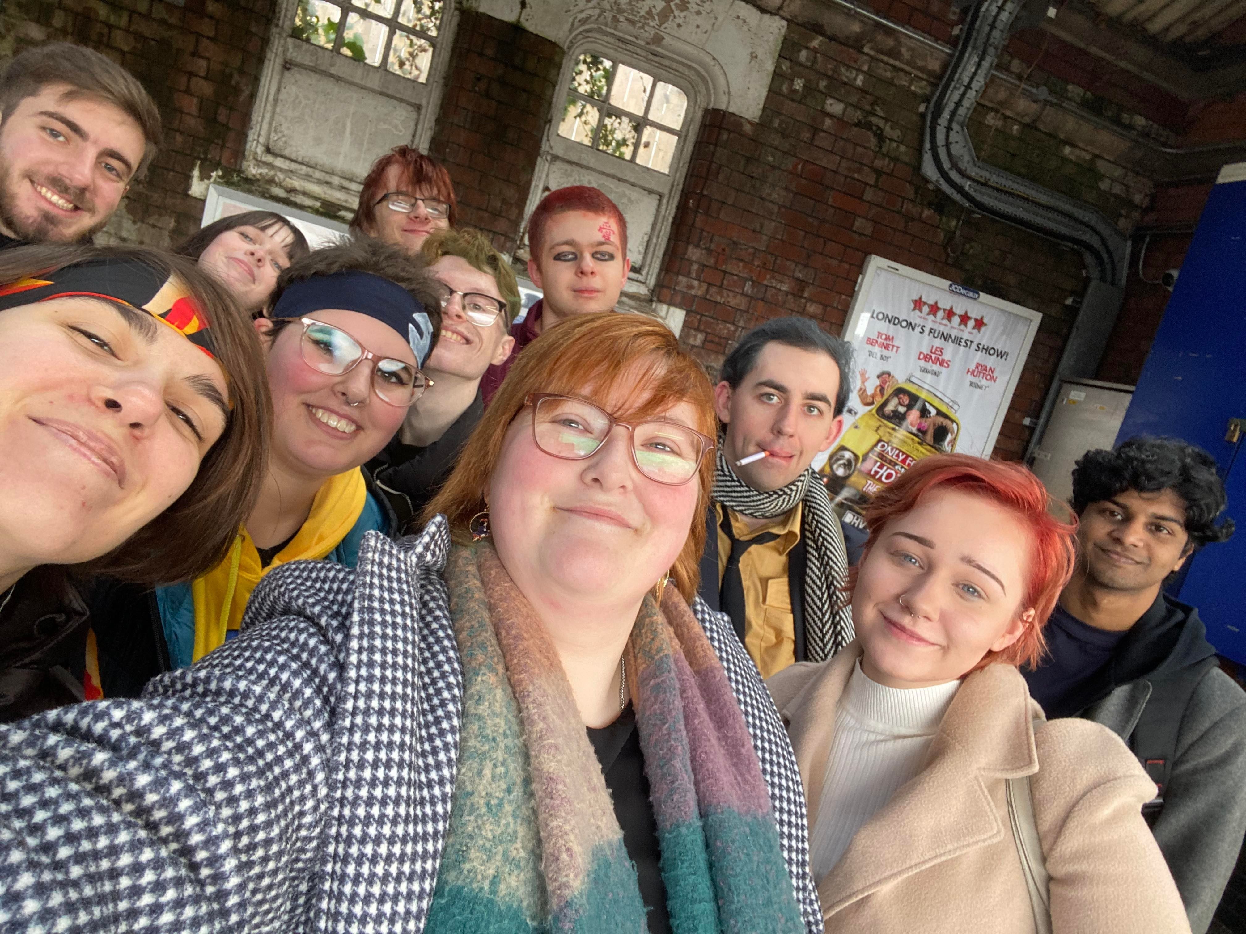 group of students on trip in 2022