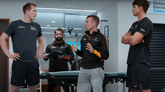 Sail GP athletes visiting Human Performance Laboratory