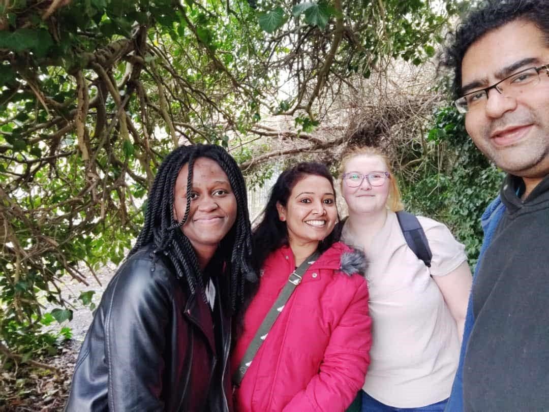 Student ambassadors together in a group