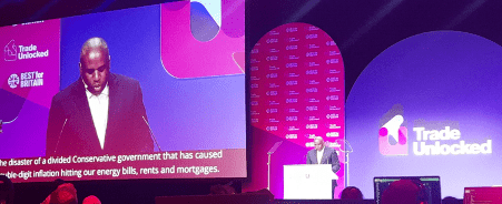 Trade unlocked business conference with guest speaker