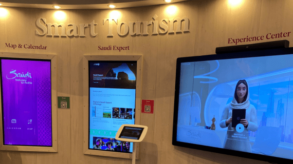A Virtual Reality stand titled Smart Tourism Technology at the World Tourism Market