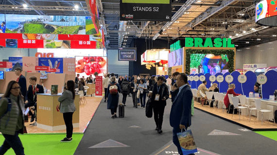 World Tourism Market event hall in London