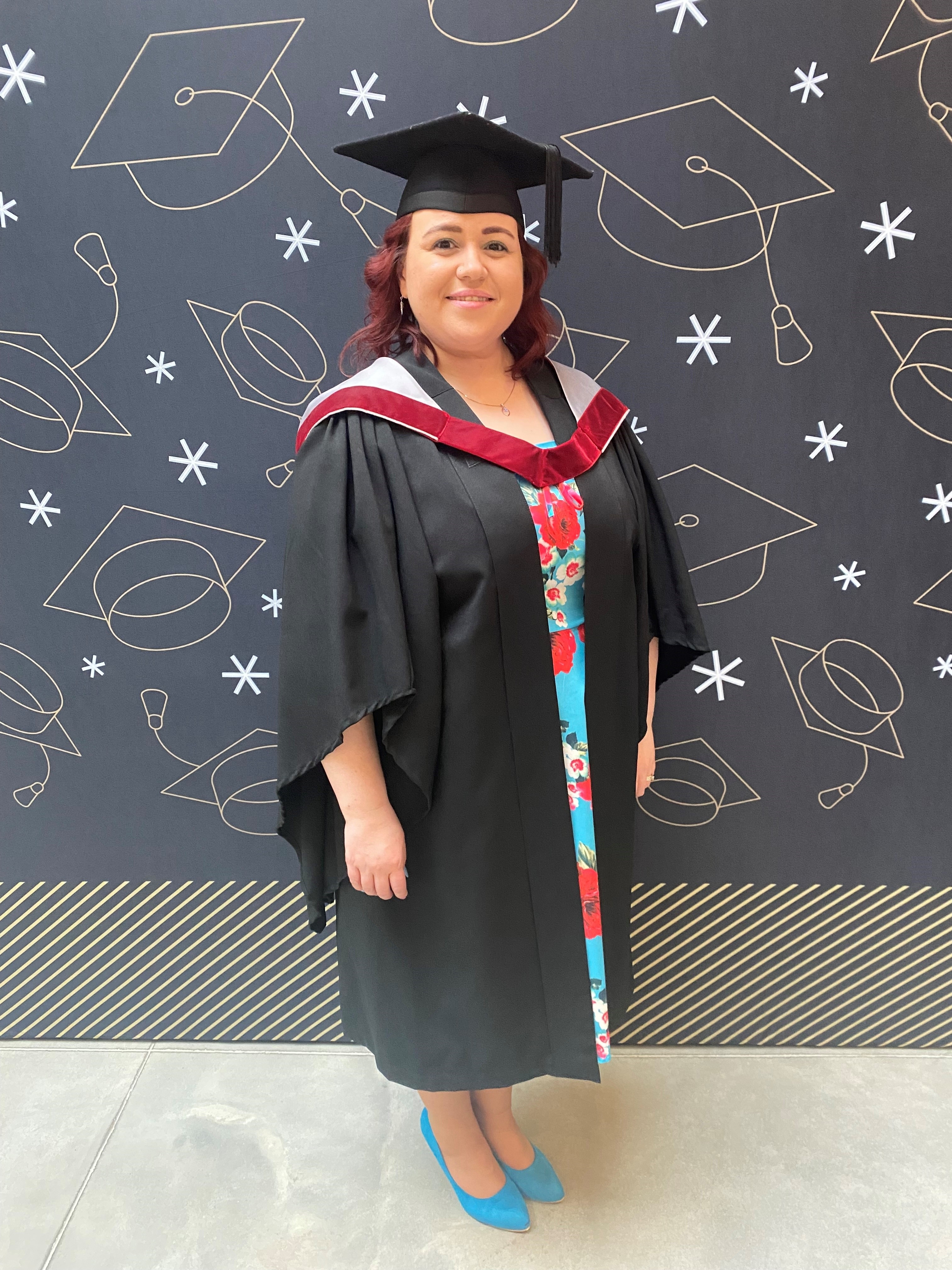 Amy Pile at graduation