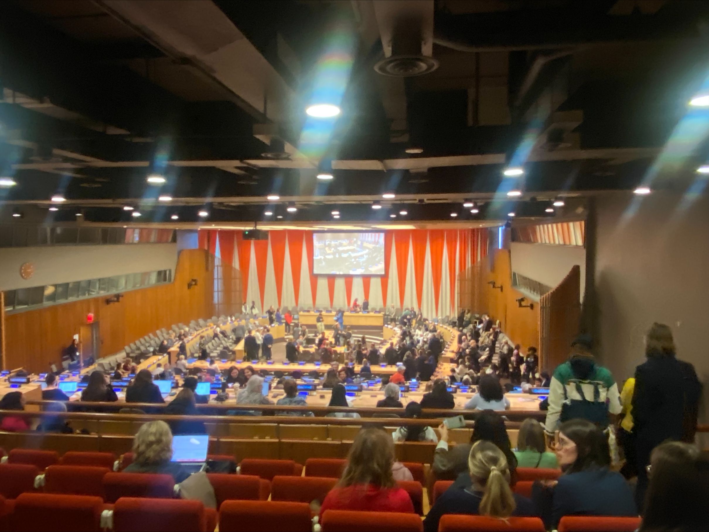 Inside the UN headquarters in New York
