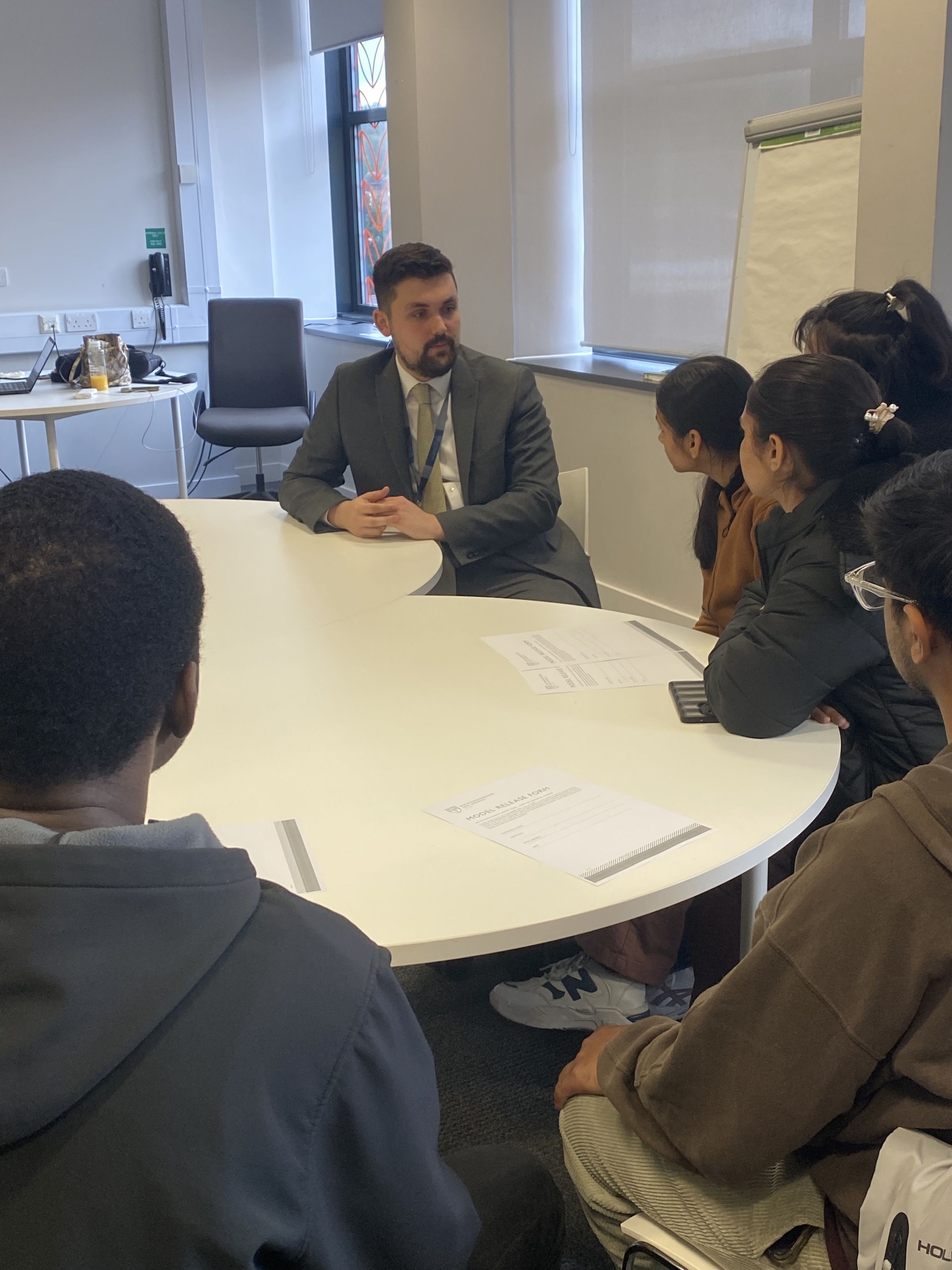 BNU's Business Development Coordinator Jack Bellamy gave useful advice to students