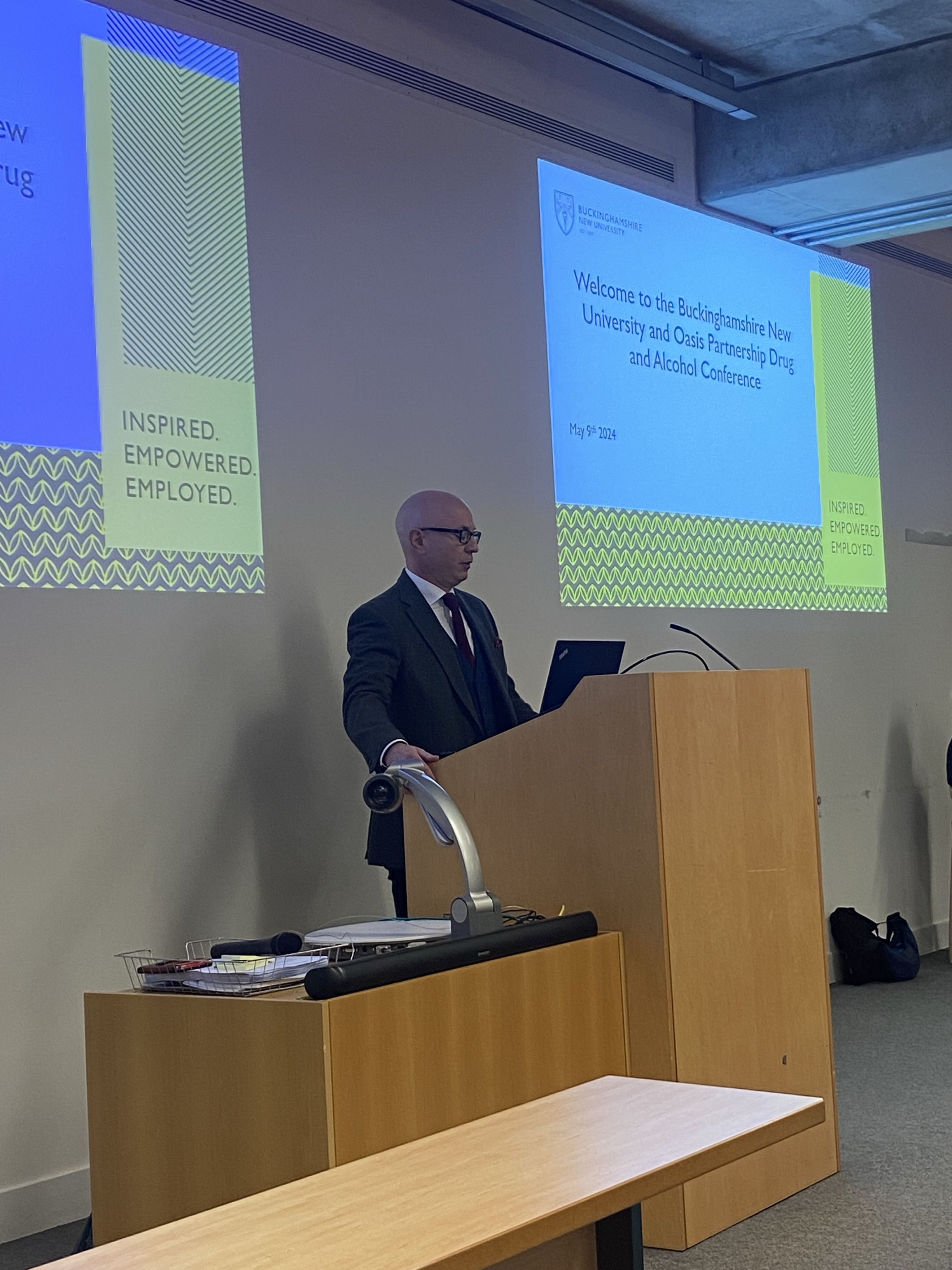 Deputy Vice-Chancellor Damien Page opens the Drug and Alcohol conference