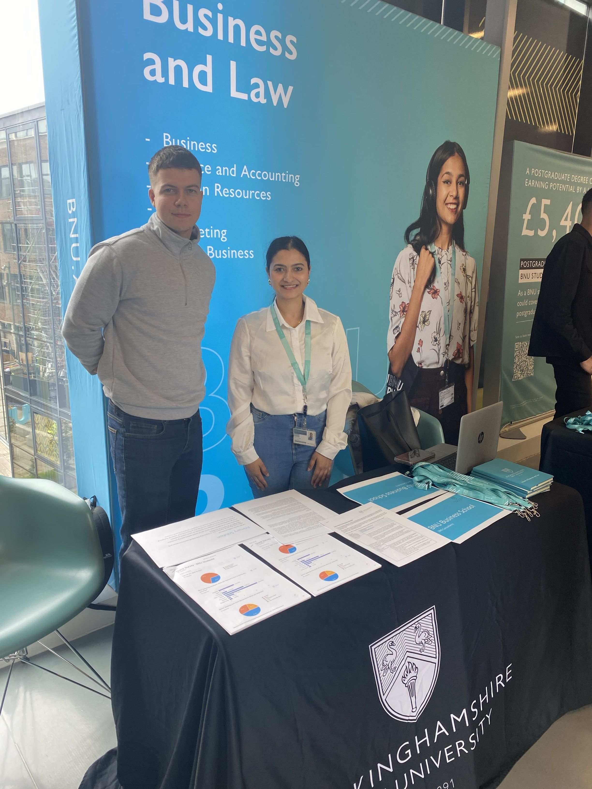 B&L students from across a number of courses showcased their work at the High Wycombe campus