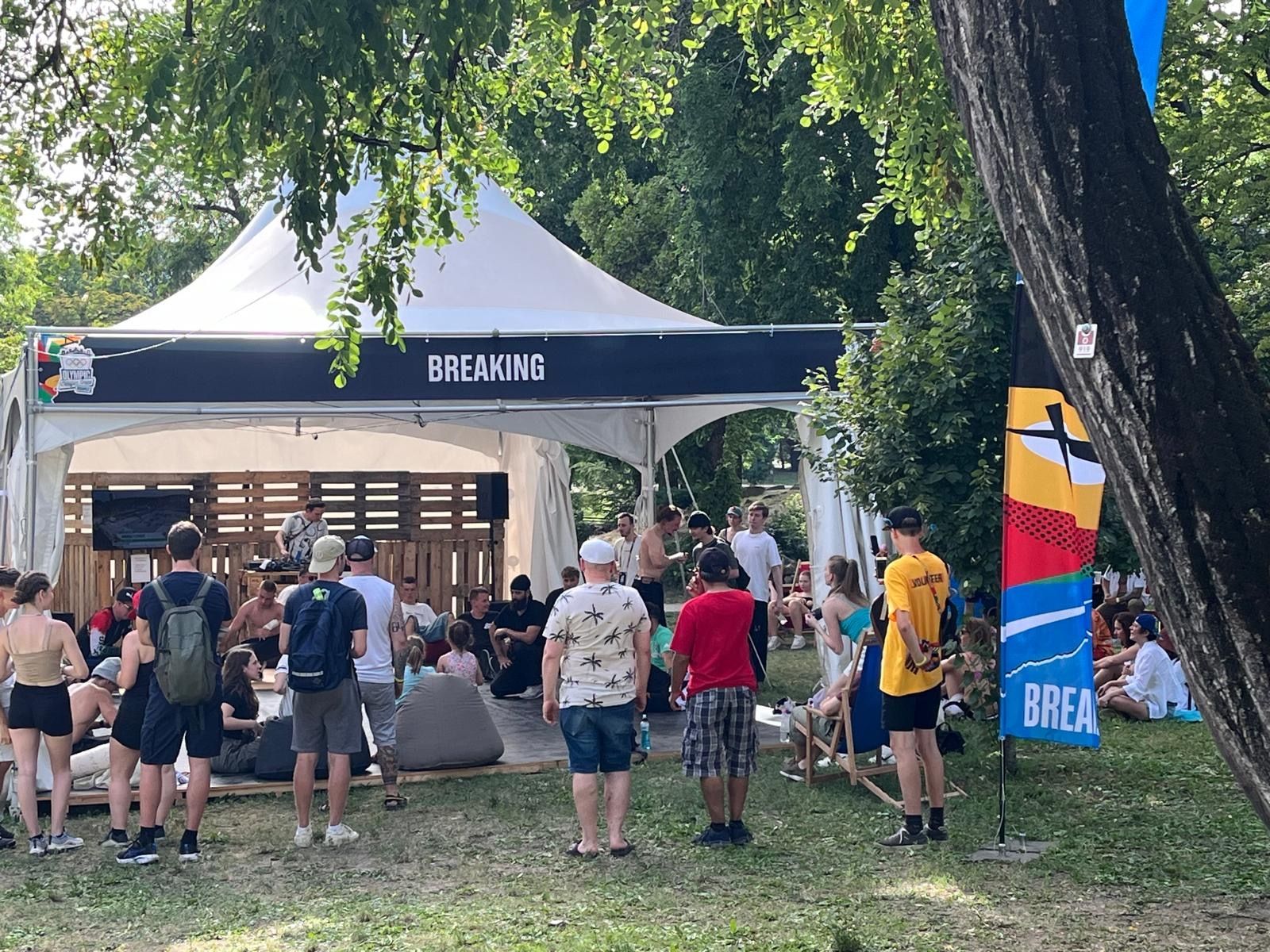 The Breaking tent at the OQS