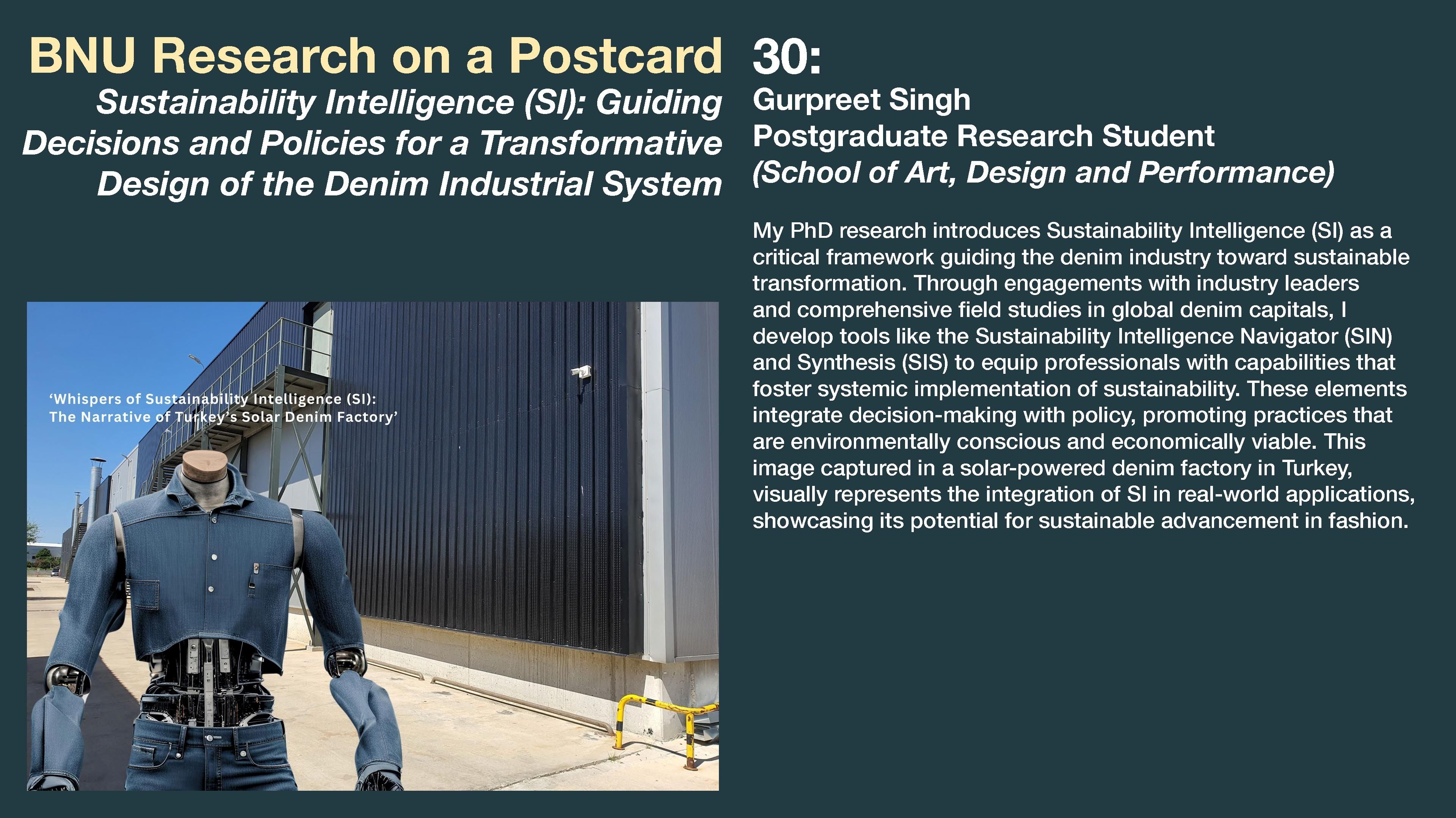 Gurpreet Singh research on a postcard