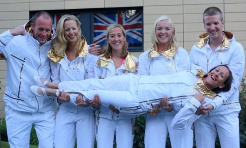 Naomi Riches and team GB watched the opening ceremony of the London 2012 Paralympics