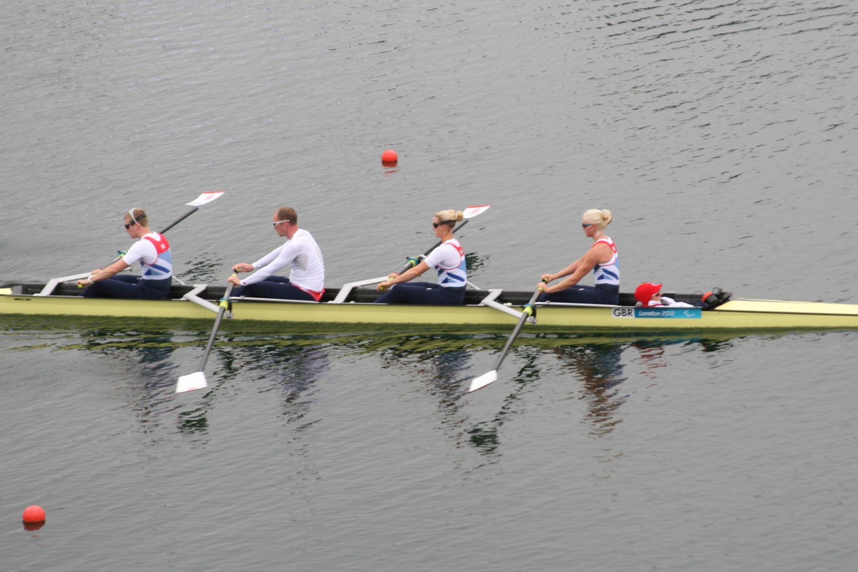 Team GB rowing at the London Paralympics 2024