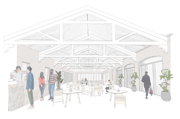 Visual concept of Brunel Shed space by Useful Studio