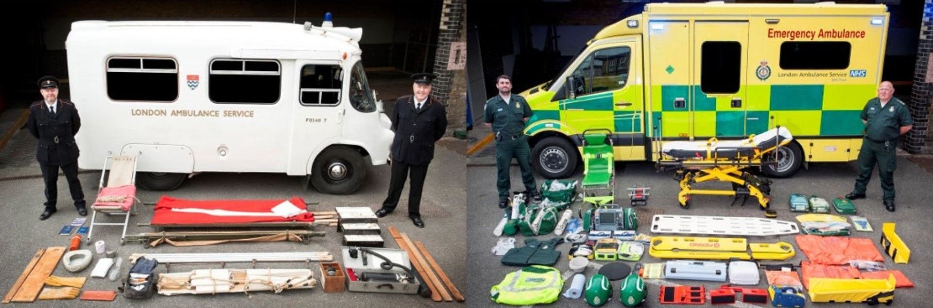 Old and new ambulance comparison