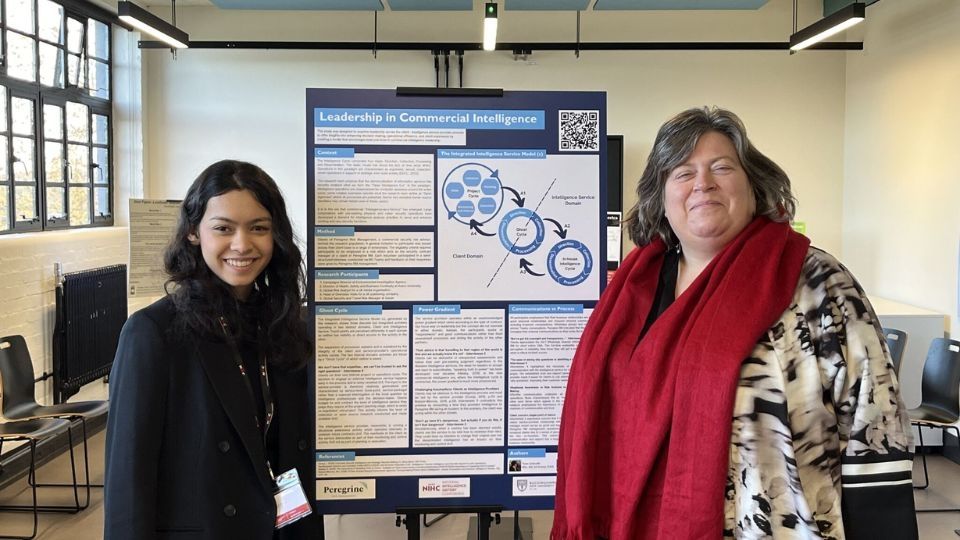Shelley Jones and Fiona Galbraith present a poster