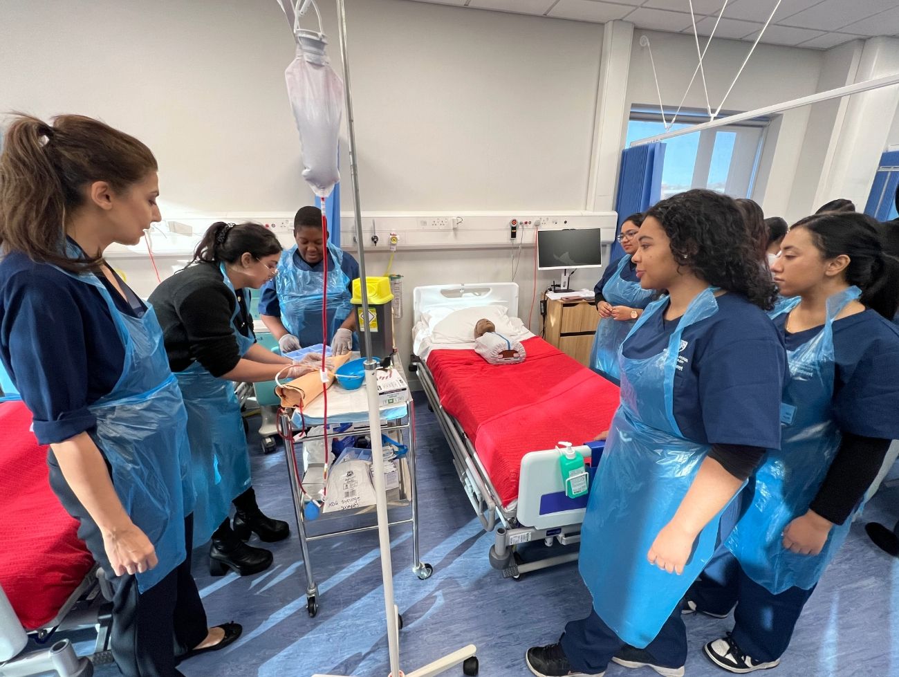 MSc Physician Associate Studies students during practise