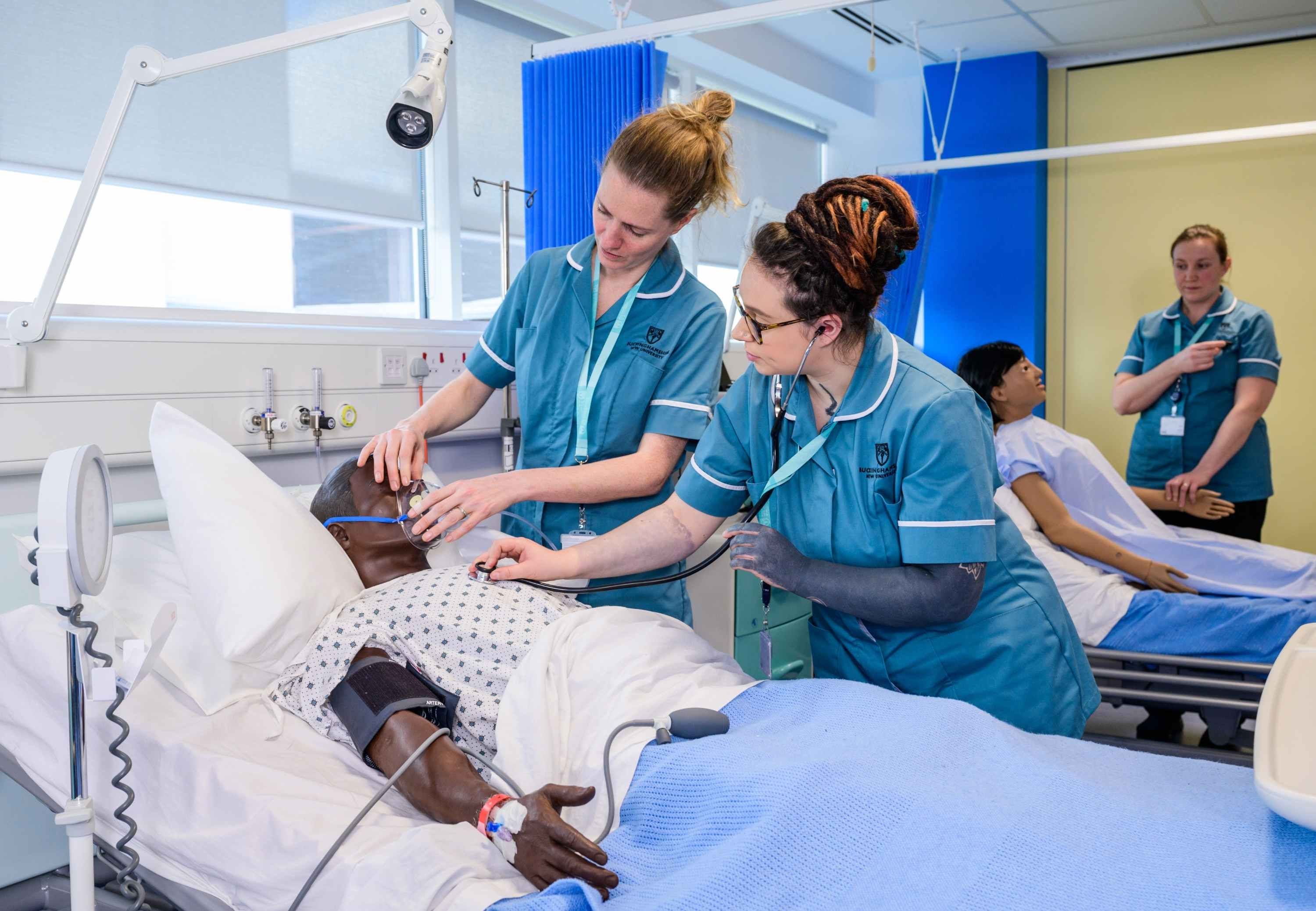 Nursing students at Aylesbury campus