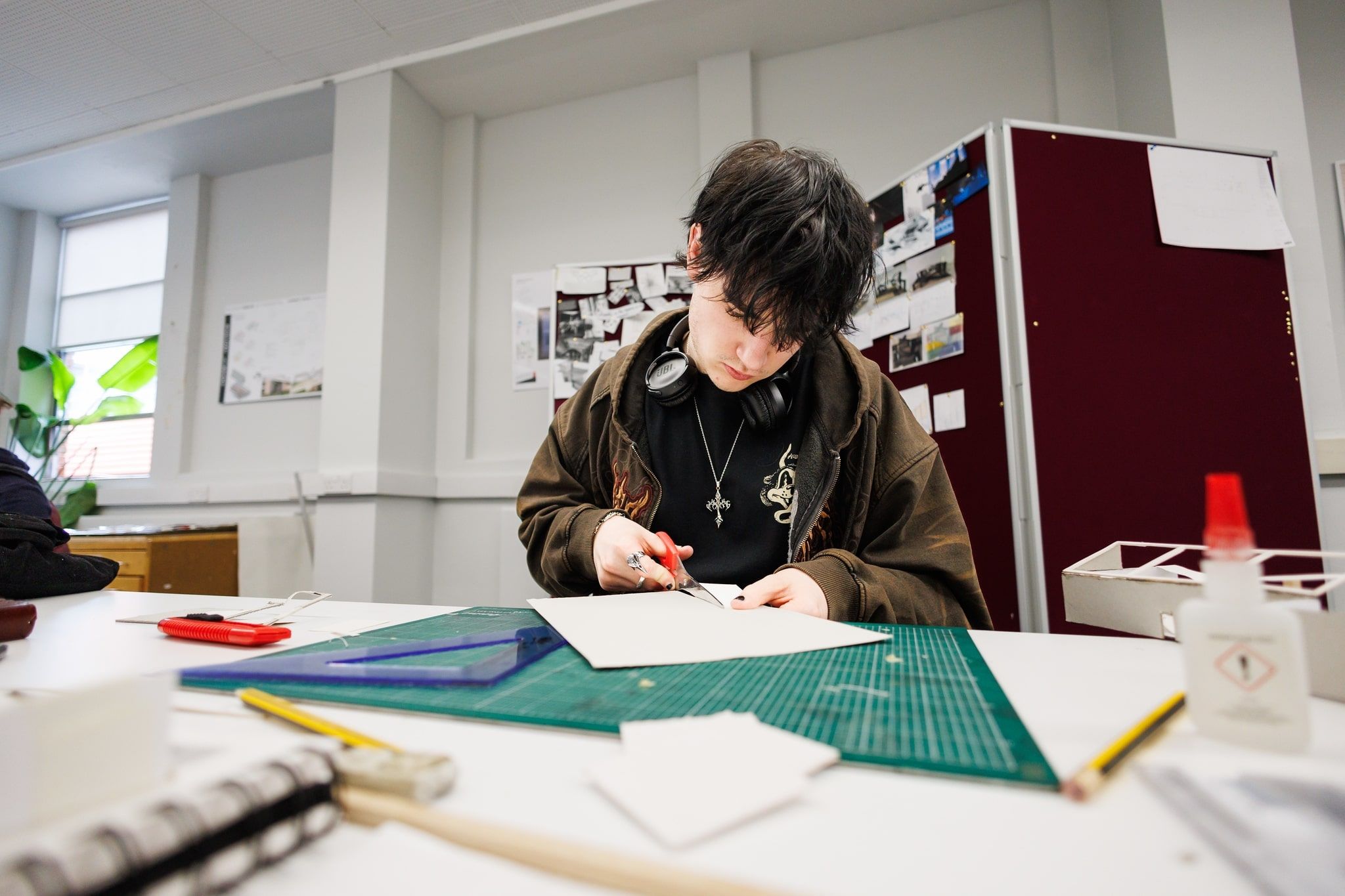 Interior and Spatial Design student working on a project 2