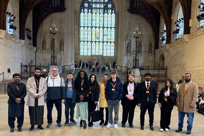 Group of Law students in Parliament
