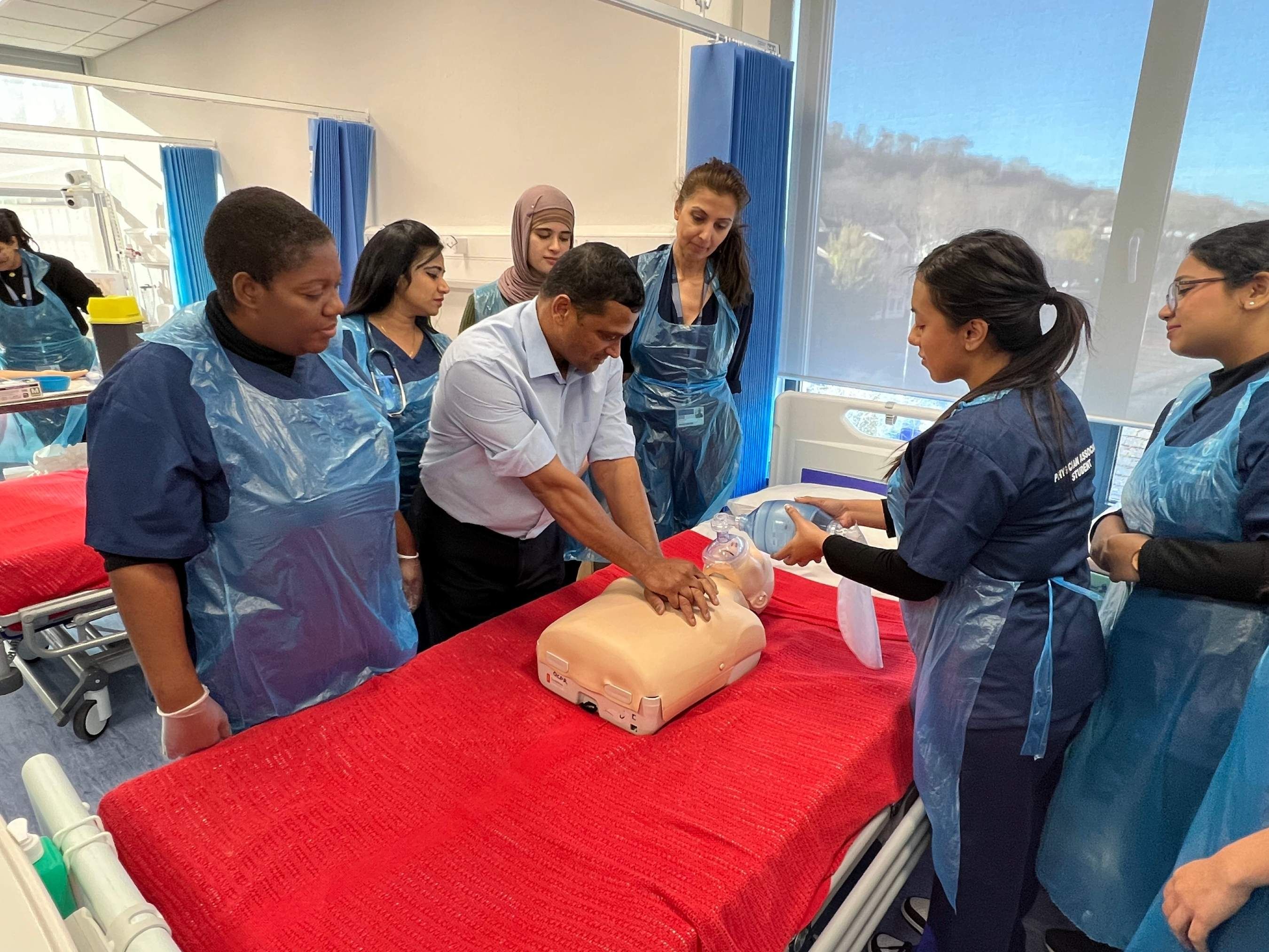 ODP students doing CPR