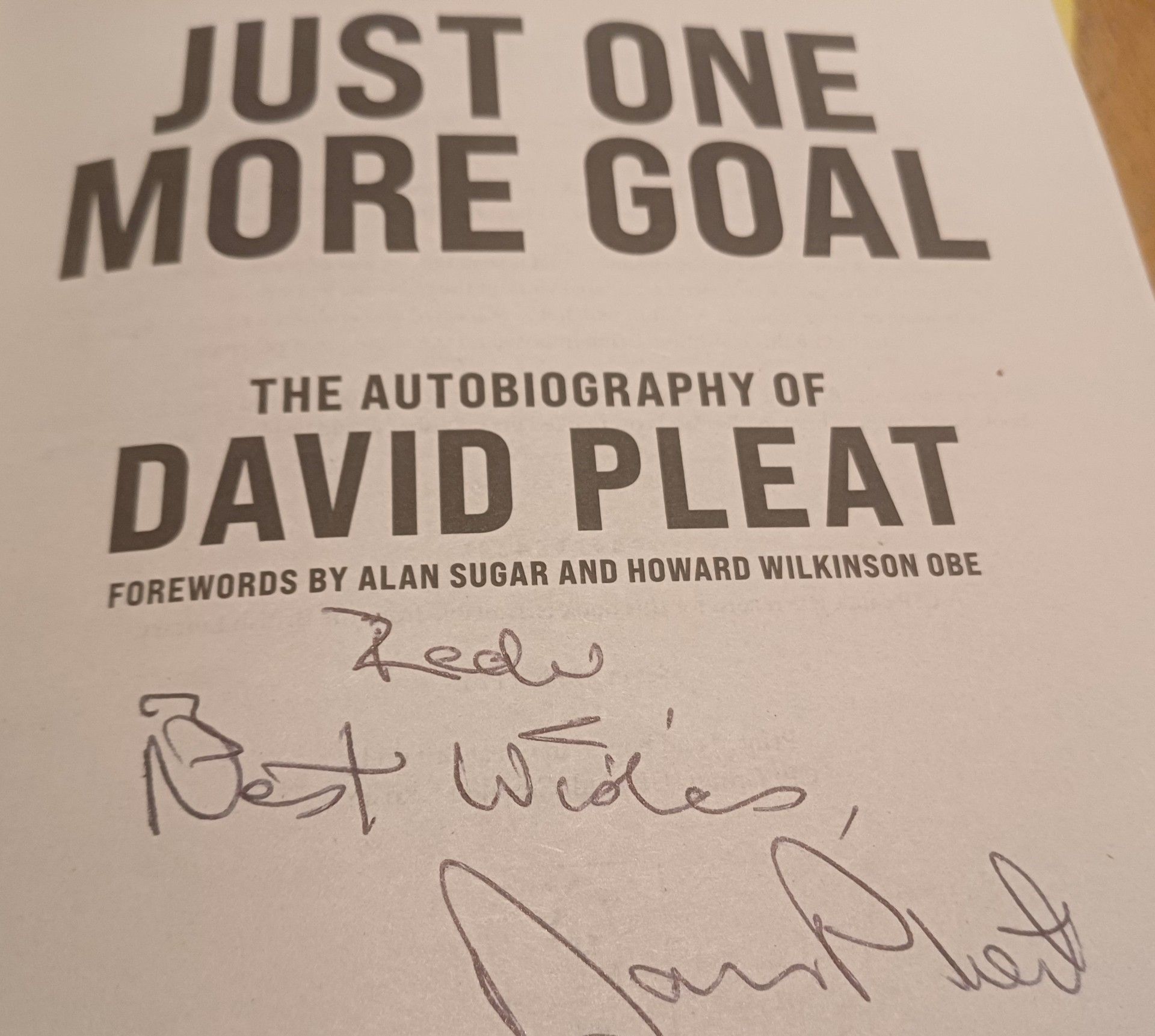 David Pleat book