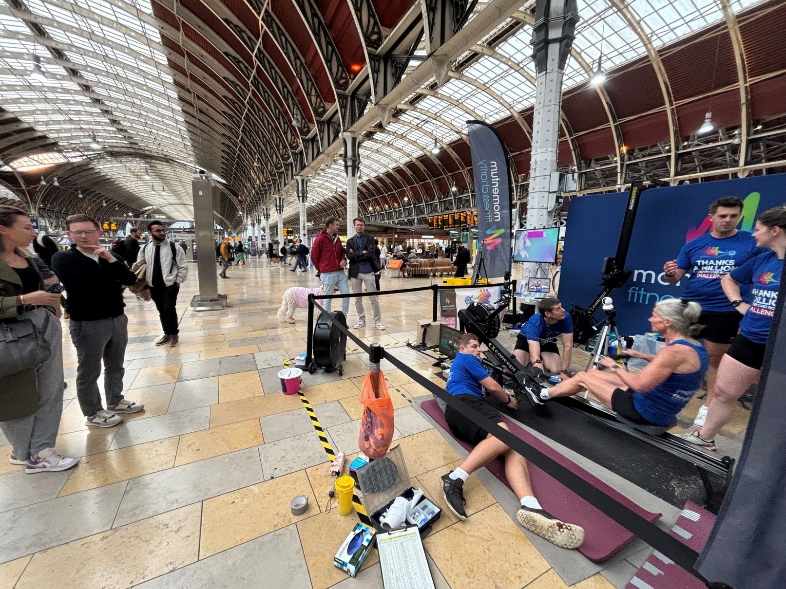 Rowers at Paddington Station