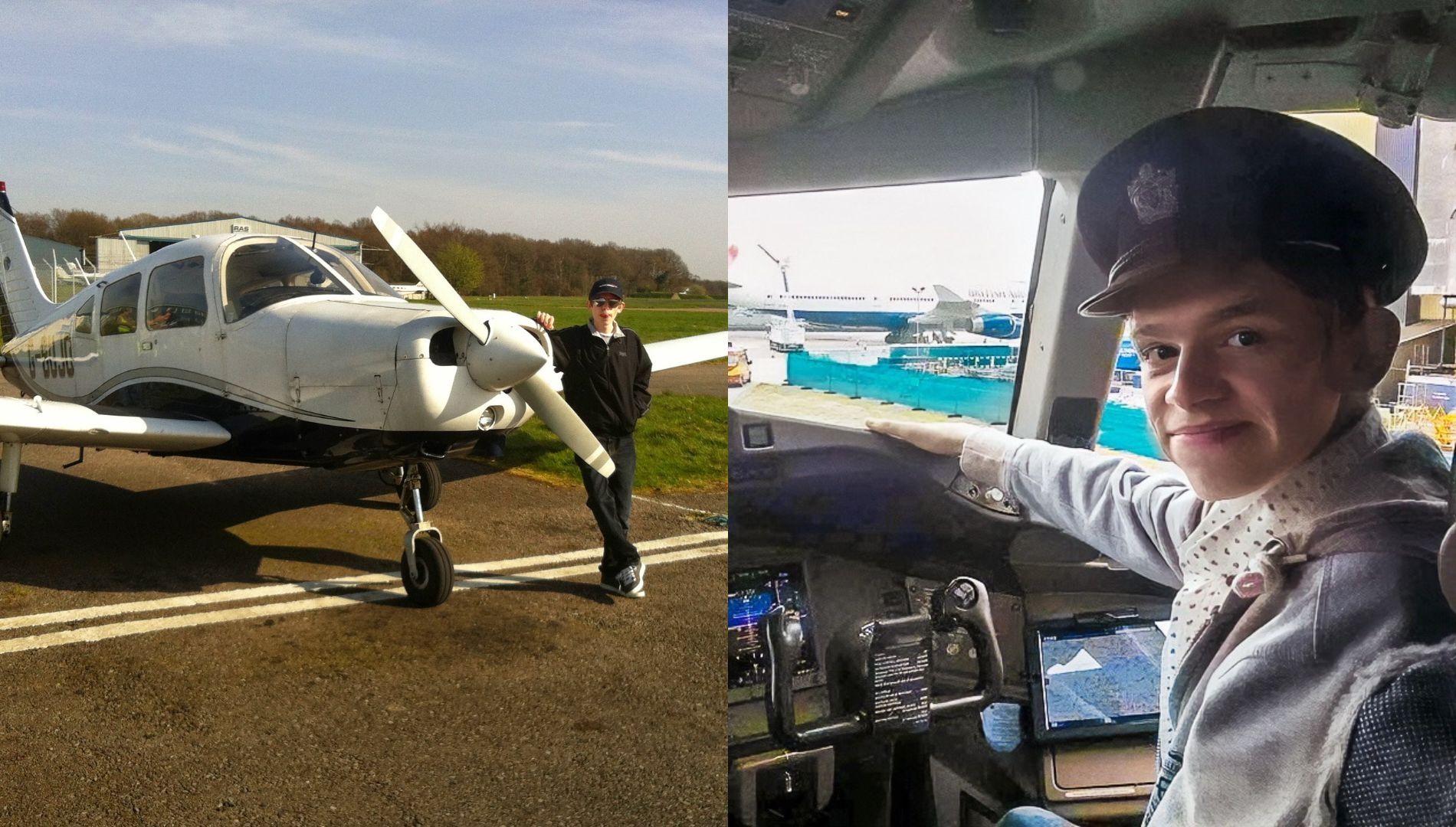 Michael now works at British Airways - a lifelong dream